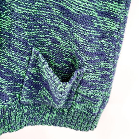 Spense Knits Green & Blue Long-sleeve Open Front Pockets Cardigan Women’s Sz M - Picture 3 of 7